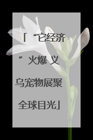 “它经济”火爆 义乌宠物展聚全球目光