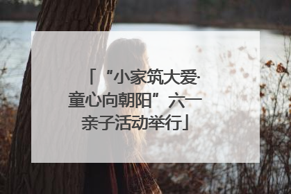 “小家筑大爱·童心向朝阳”六一亲子活动举行