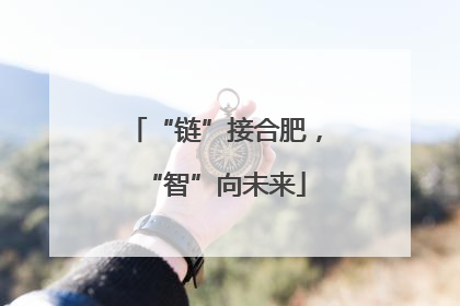 “链”接合肥，“智”向未来