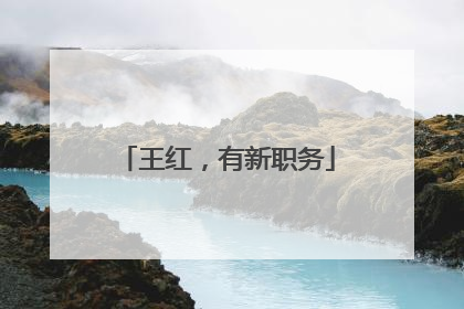 王红，有新职务