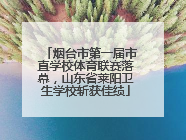 烟台市第一届市直学校体育联赛落幕，山东省莱阳卫生学校斩获佳绩
