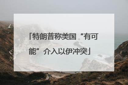特朗普称美国“有可能”介入以伊冲突