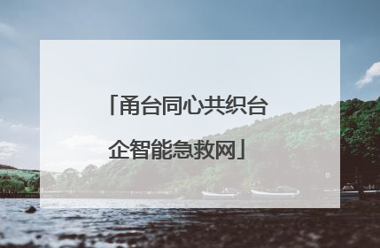 甬台同心共织台企智能急救网