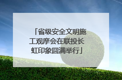省级安全文明施工观摩会在联投长虹印象圆满举行