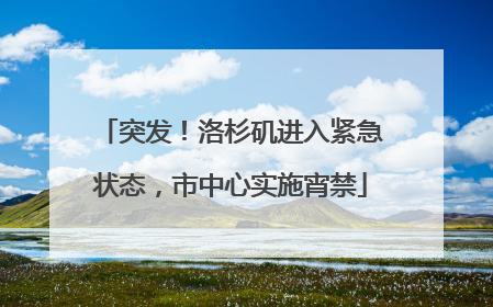 突发！洛杉矶进入紧急状态，市中心实施宵禁