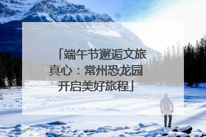 端午节邂逅文旅真心：常州恐龙园开启美好旅程