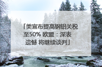 美宣布提高钢铝关税至50% 欧盟：深表遗憾 将继续谈判