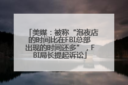 美媒：被称“泡夜店的时间比在FBI总部出现的时间还多”，FBI局长提起诉讼