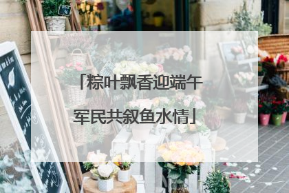 粽叶飘香迎端午 军民共叙鱼水情