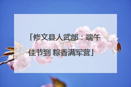 修文县人武部：端午佳节到 粽香满军营