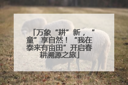 万象“耕”新，“童”享自然！“我在泰来有亩田”开启春耕溯源之旅