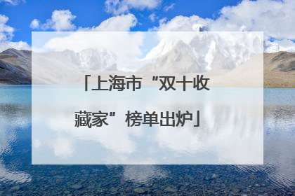 上海市“双十收藏家”榜单出炉