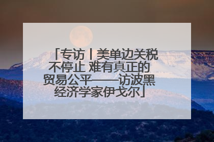 专访丨美单边关税不停止 难有真正的贸易公平——访波黑经济学家伊戈尔