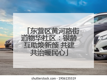 东营区黄河路街道物华社区：银龄互助焕新颜 共建共治暖民心