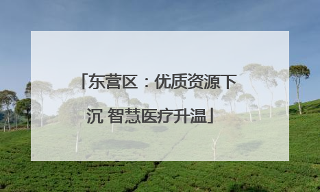 东营区：优质资源下沉 智慧医疗升温