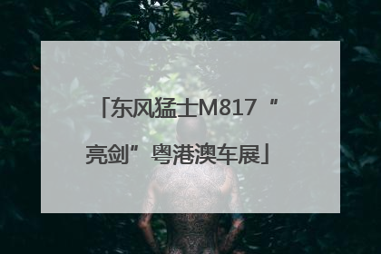 东风猛士M817“亮剑”粤港澳车展