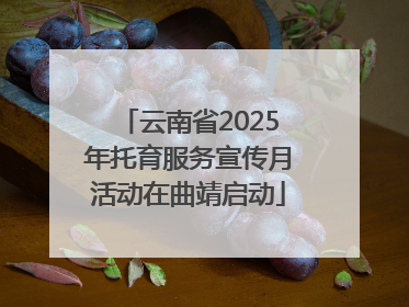 云南省2025年托育服务宣传月活动在曲靖启动