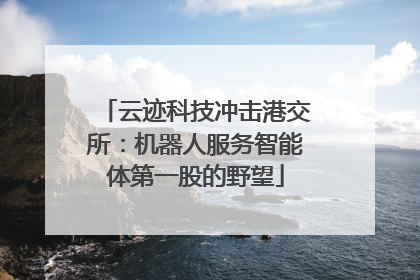 云迹科技冲击港交所：机器人服务智能体第一股的野望