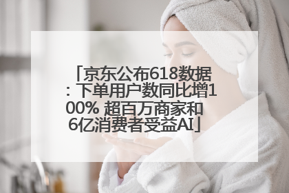 京东公布618数据：下单用户数同比增100% 超百万商家和6亿消费者受益AI