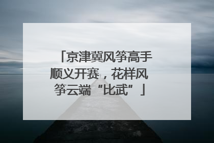 京津冀风筝高手顺义开赛，花样风筝云端“比武”
