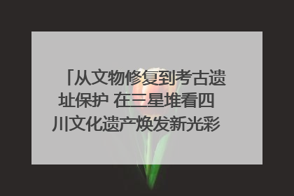 从文物修复到考古遗址保护 在三星堆看四川文化遗产焕发新光彩｜您牵挂的四川