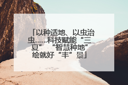 以种适地、以虫治虫……科技赋能“三夏” “智慧种地”绘就好“丰”景