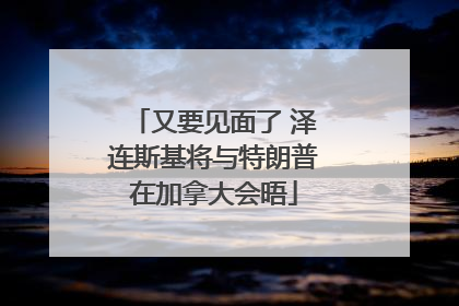 又要见面了 泽连斯基将与特朗普在加拿大会晤