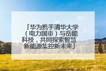 华为携手清华大学（电力国重）与岳能科技，共同探索智慧新能源集控新未来