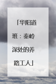 华阳道班：秦岭深处的养路工人