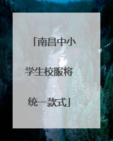 南昌中小学生校服将统一款式