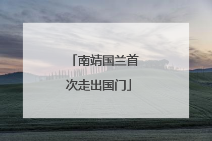 南靖国兰首次走出国门