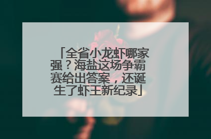 全省小龙虾哪家强？海盐这场争霸赛给出答案，还诞生了虾王新纪录