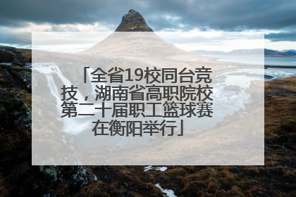 全省19校同台竞技，湖南省高职院校第二十届职工篮球赛在衡阳举行
