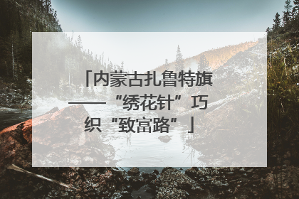 内蒙古扎鲁特旗——“绣花针”巧织“致富路”