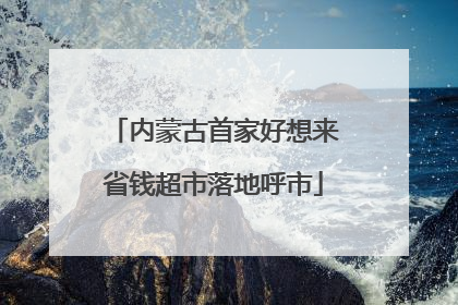 内蒙古首家好想来省钱超市落地呼市