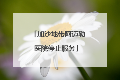 加沙地带阿迈勒医院停止服务
