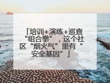 培训+演练+巡查“组合拳”，这个社区“烟火气”里有“安全基因”
