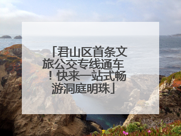 君山区首条文旅公交专线通车！快来一站式畅游洞庭明珠