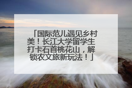 国际范儿遇见乡村美!长江大学留学生打卡石首桃花山,解锁农文旅新玩法!