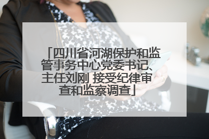 四川省河湖保护和监管事务中心党委书记、主任刘刚 接受纪律审查和监察调查