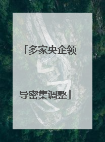 多家央企领导密集调整