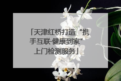天津红桥打造“携手互联·健康到家”上门检测服务