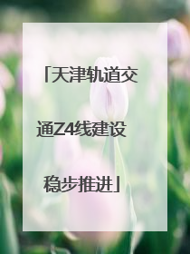 天津轨道交通Z4线建设稳步推进