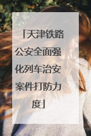 天津铁路公安全面强化列车治安案件打防力度