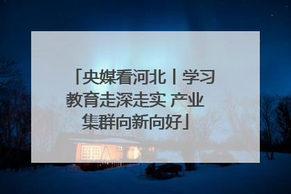 央媒看河北丨学习教育走深走实 产业集群向新向好