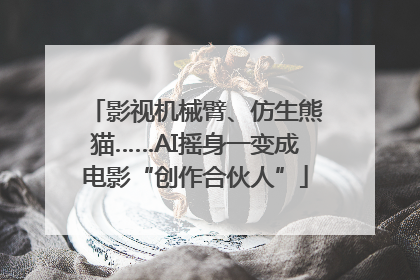 影视机械臂、仿生熊猫……AI摇身一变成电影“创作合伙人”