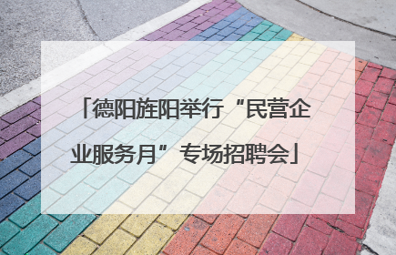 德阳旌阳举行“民营企业服务月”专场招聘会
