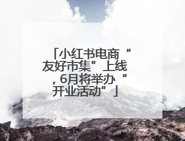 小红书电商“友好市集”上线，6月将举办“开业活动”