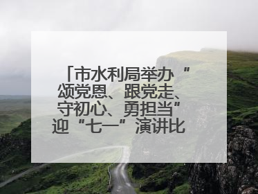市水利局举办“颂党恩、跟党走、守初心、勇担当”迎“七一”演讲比赛暨“两优一先”表彰活动