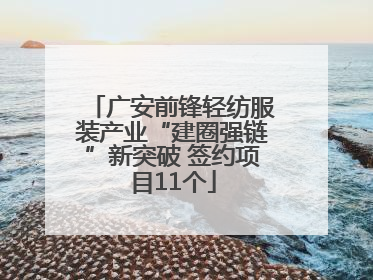 广安前锋轻纺服装产业“建圈强链”新突破 签约项目11个